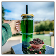 Load image into Gallery viewer, Innerlight Code 24 oz Glass Cups with Handle - Set of 2 Cups