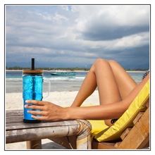 Load image into Gallery viewer, Innerlight Code 24 oz Glass Cups with Handle - Set of 2 Cups